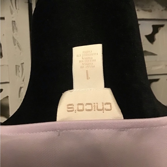 CHICOS PRETTY PALE LAVENDER PURPLE SUPER SOFT OPEN FRONT LONG SLEEVE JACKET - Picture 8 of 10